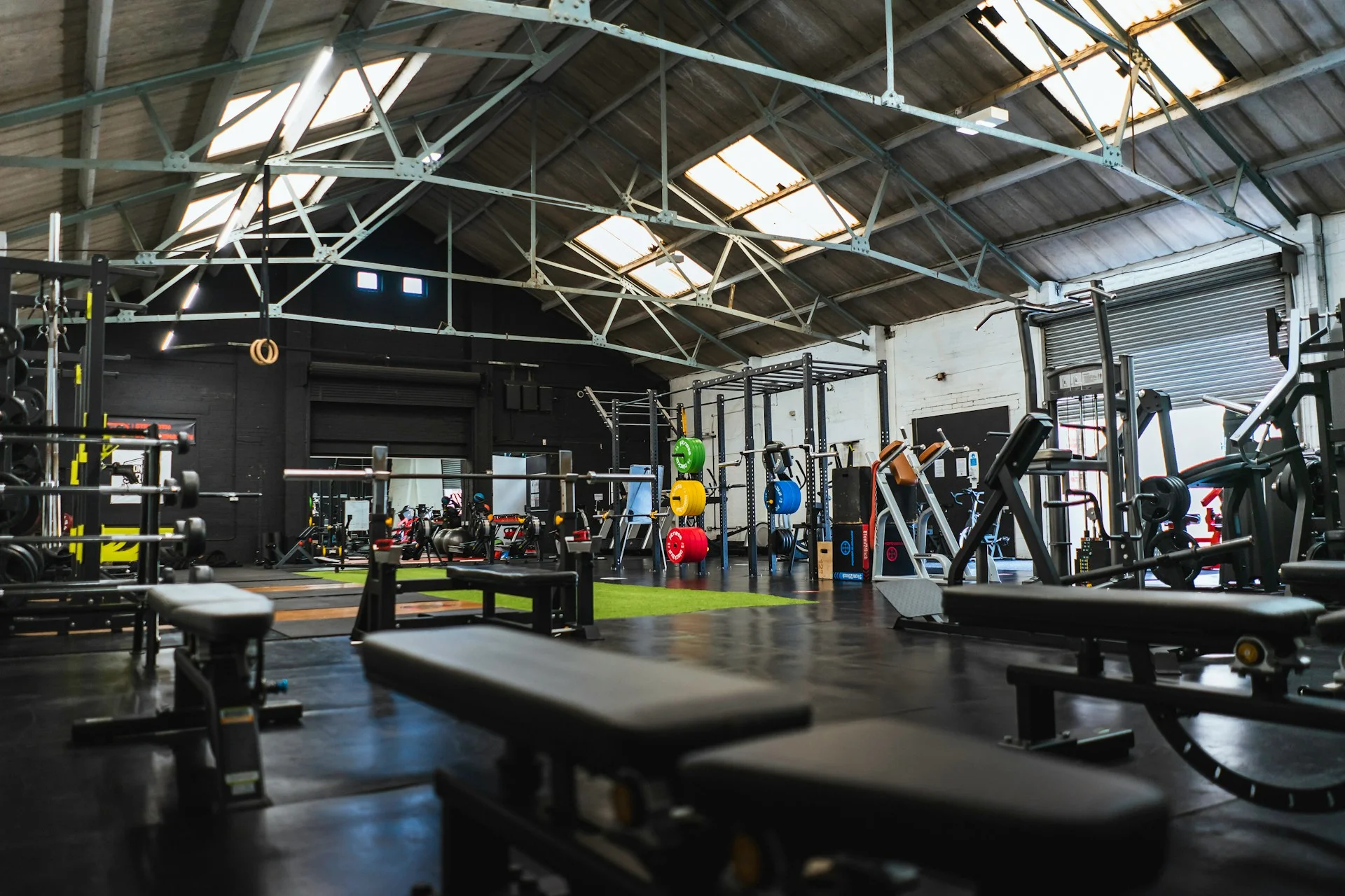 The Iron Gym workout area