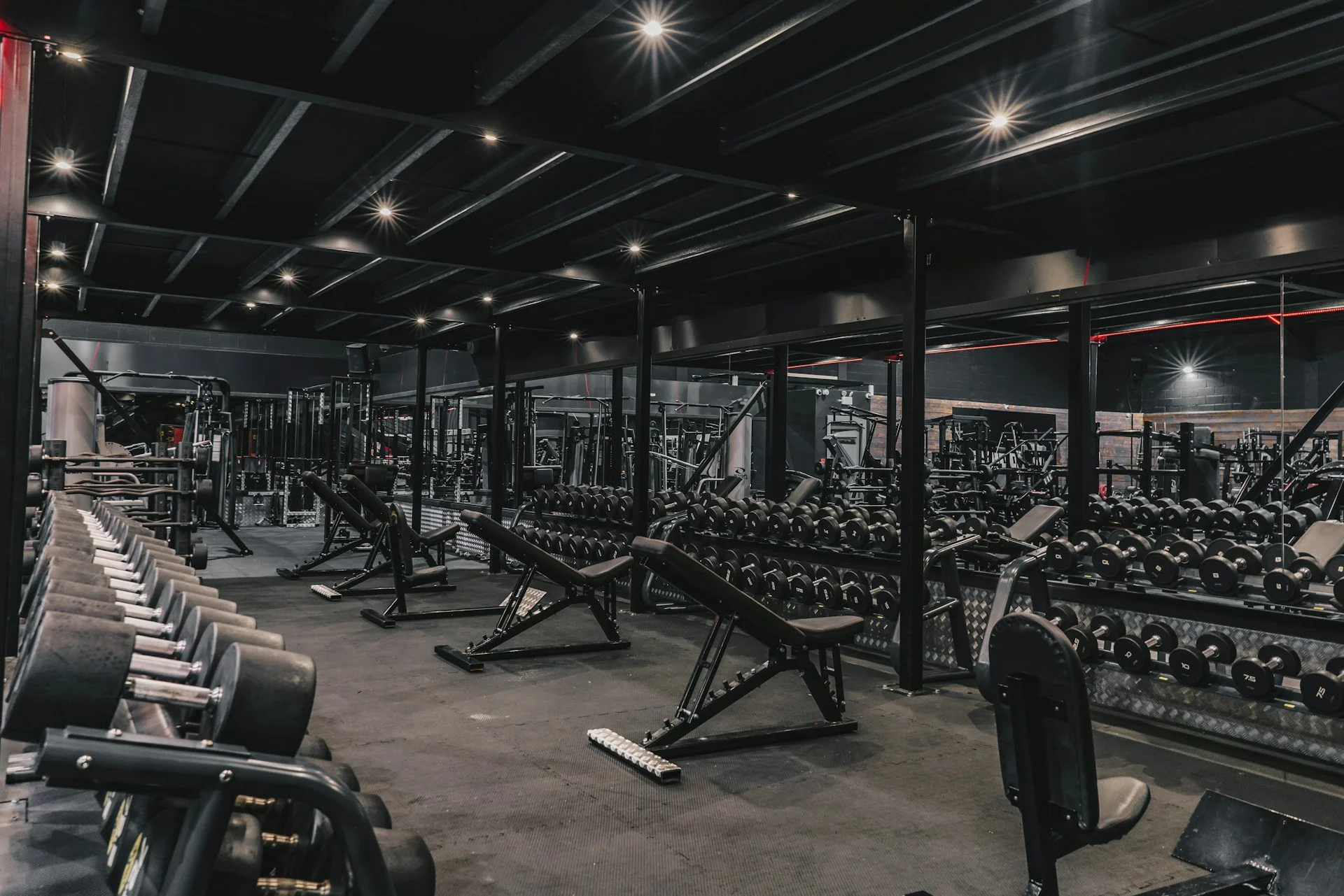 Gym floor at The Iron Gym
